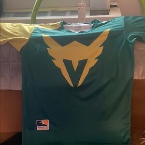 League Teal and Yellow Esports Jersey